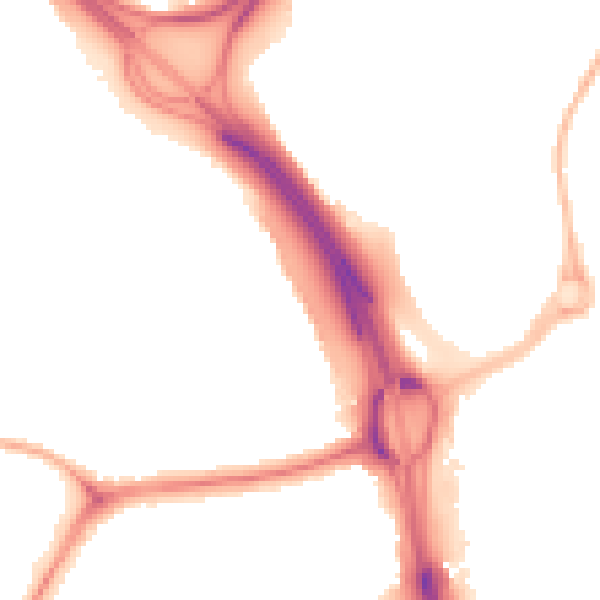 Night-time road noise heatmap for NE11 9JU