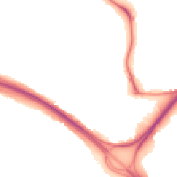 Night-time road noise heatmap for NE11 9SU