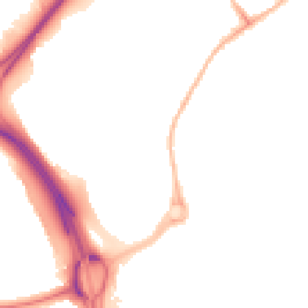 Night-time road noise heatmap for NE11 9TA