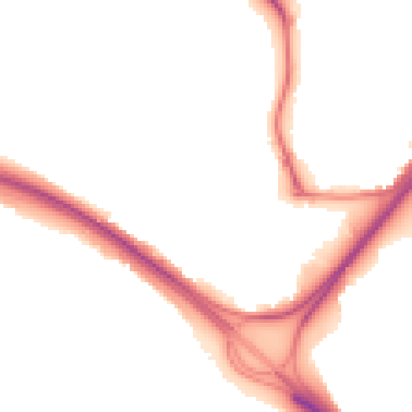 Night-time road noise heatmap for NE11 9TE