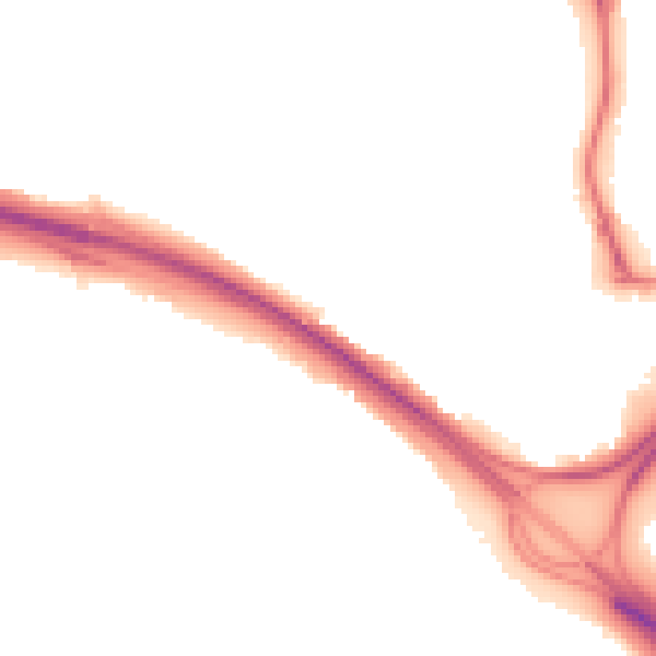 Night-time road noise heatmap for NE11 9TP