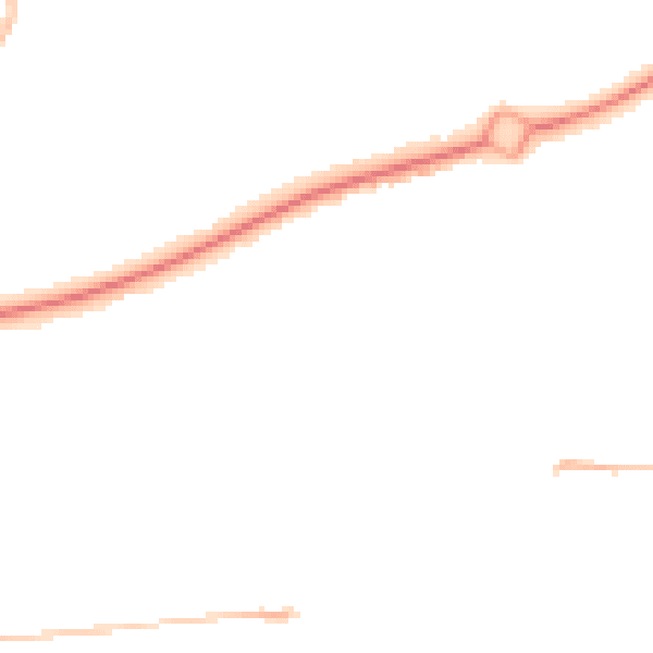 Night-time road noise heatmap for NE12 6QA