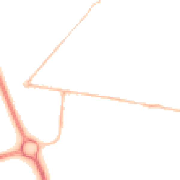 Night-time road noise heatmap for NE12 7EB
