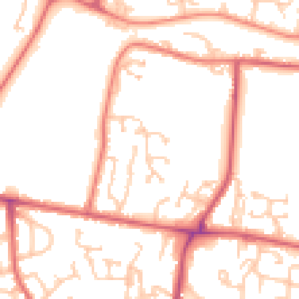 Daytime road noise heatmap for NE12 7FA