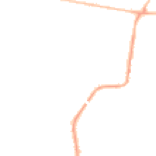 Night-time road noise heatmap for NE12 7LA