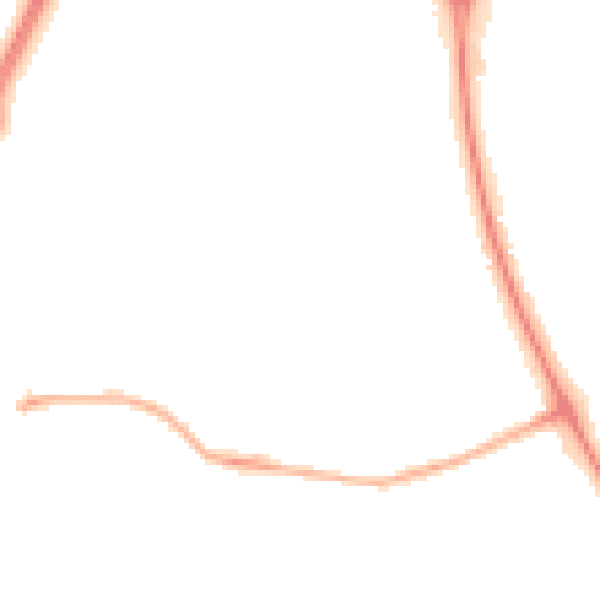 Night-time road noise heatmap for NE12 8NA