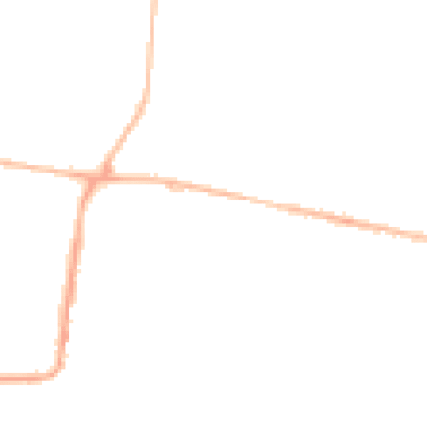 Night-time road noise heatmap for NE12 9DB