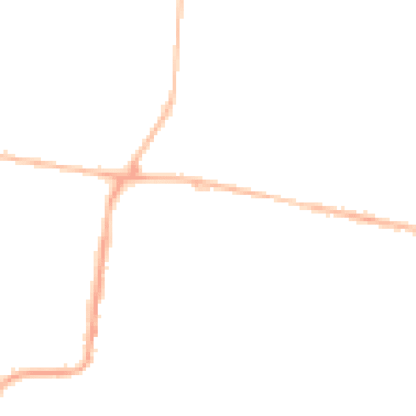 Night-time road noise heatmap for NE12 9DR