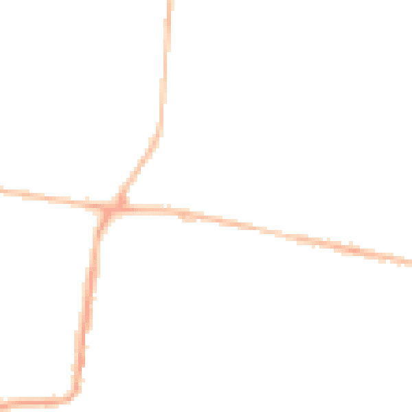 Night-time road noise heatmap for NE12 9DW