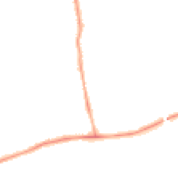 Night-time road noise heatmap for NE12 9PB