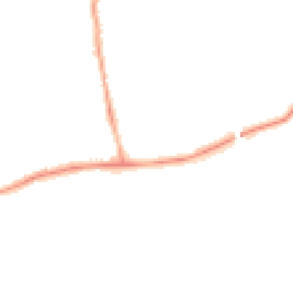 Night-time road noise heatmap for NE12 9PG