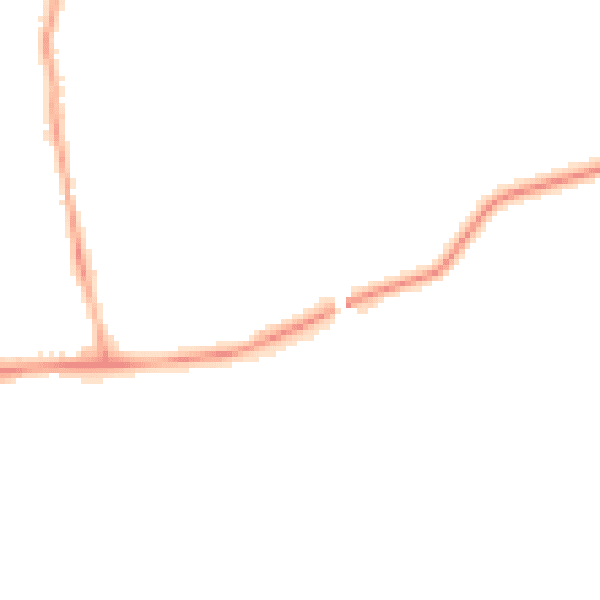 Night-time road noise heatmap for NE12 9SL