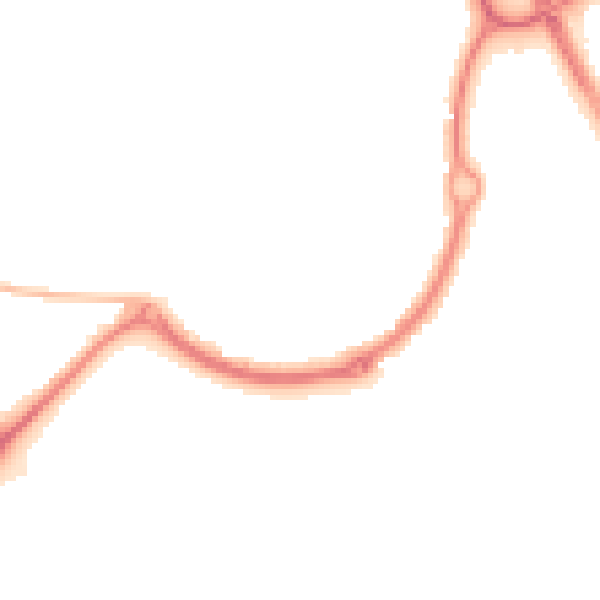 Night-time road noise heatmap for NE12 9SP