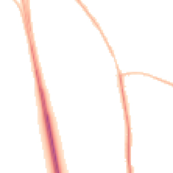 Night-time road noise heatmap for NE13 6BB