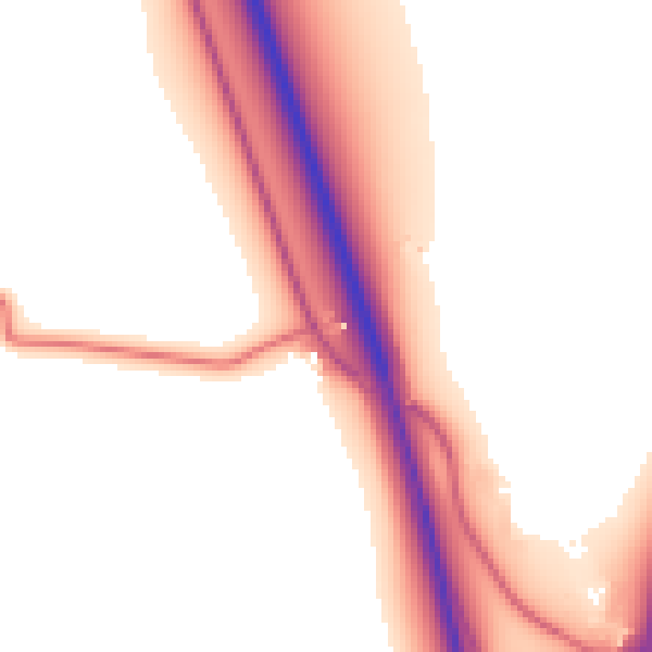 Daytime road noise heatmap for NE13 6BS