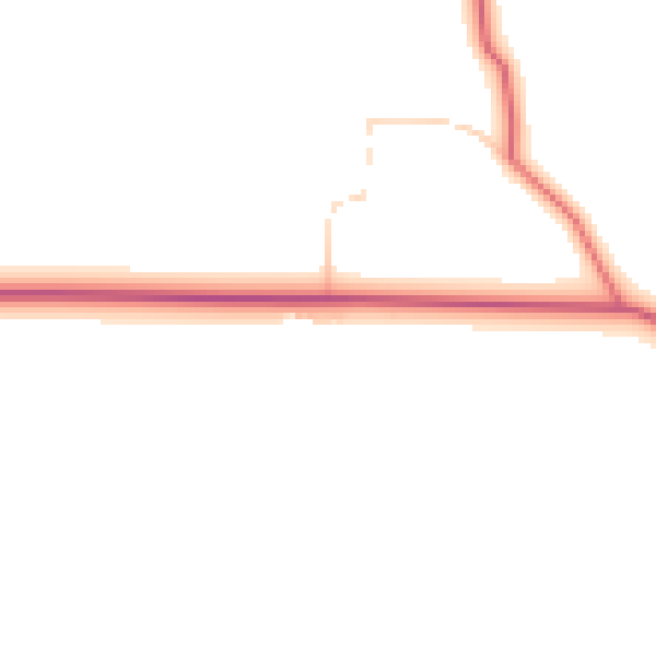 Daytime road noise heatmap for NE13 6BX