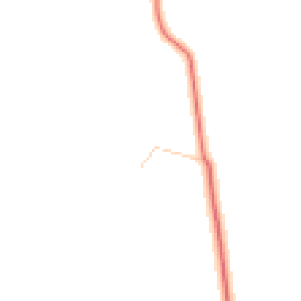 Daytime road noise heatmap for NE13 6BZ