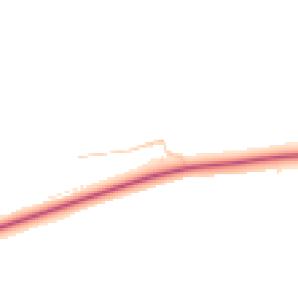 Daytime road noise heatmap for NE13 6DA