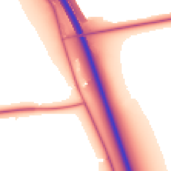 Daytime road noise heatmap for NE13 6DF