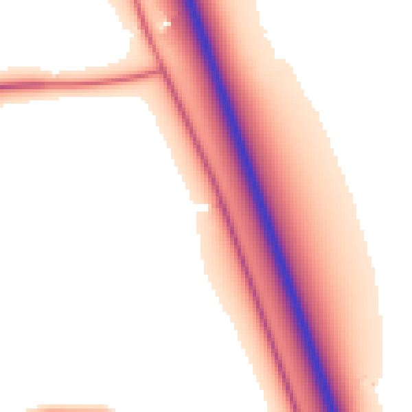 Daytime road noise heatmap for NE13 6DL
