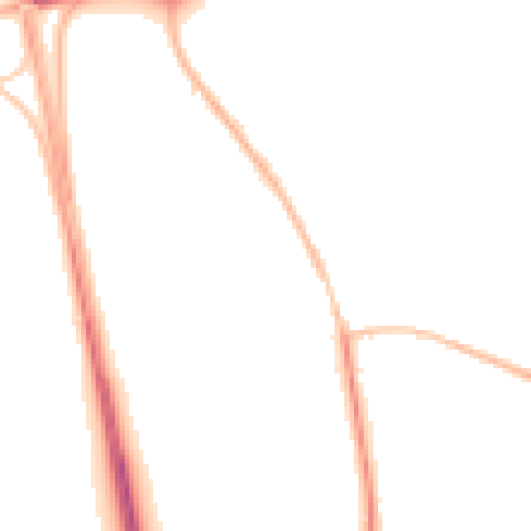 Night-time road noise heatmap for NE13 6DR