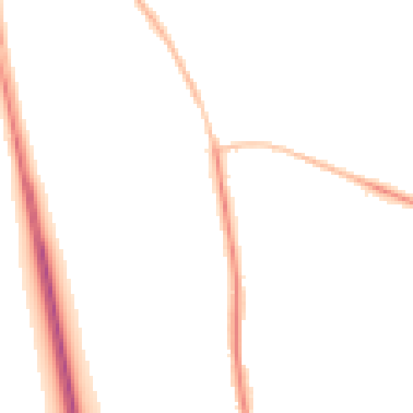 Night-time road noise heatmap for NE13 6EL