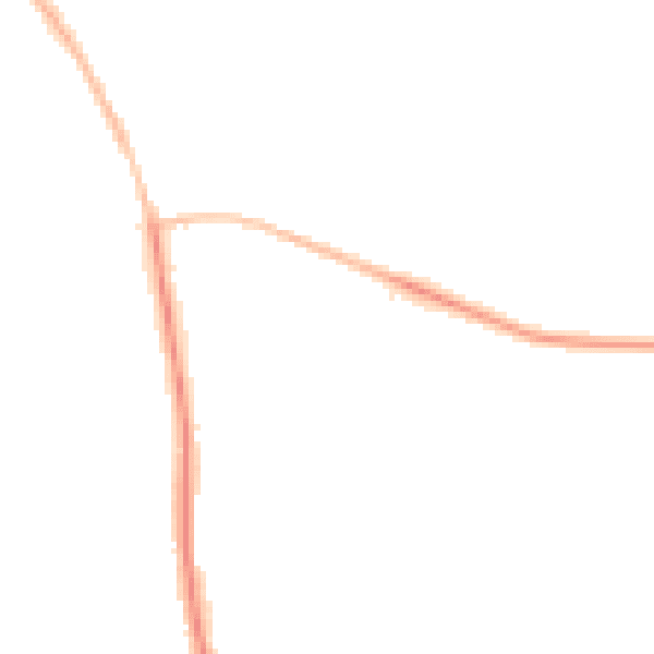 Night-time road noise heatmap for NE13 6HF