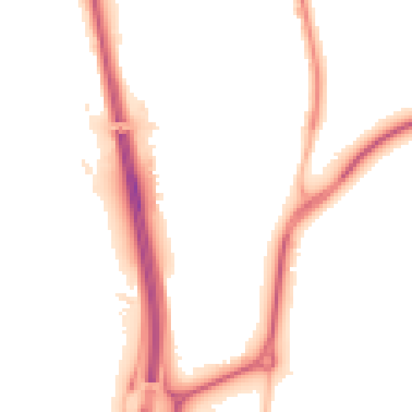 Night-time road noise heatmap for NE13 6PN