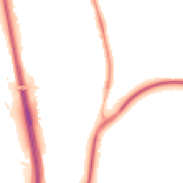 Night-time road noise heatmap for NE13 6PP