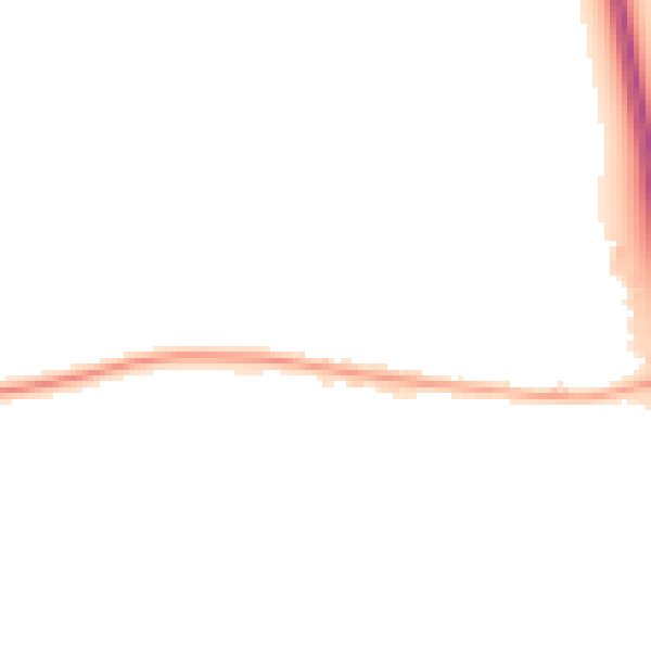 Night-time road noise heatmap for NE13 7BD