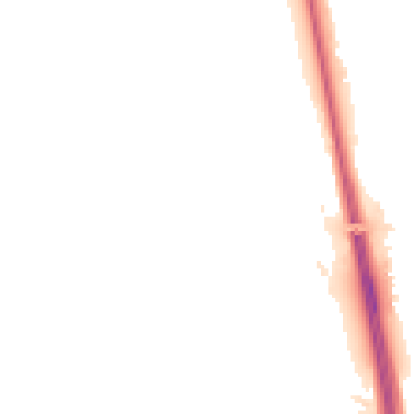 Night-time road noise heatmap for NE13 7BH