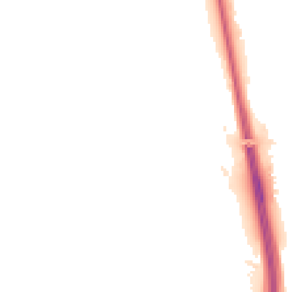 Night-time road noise heatmap for NE13 7DQ
