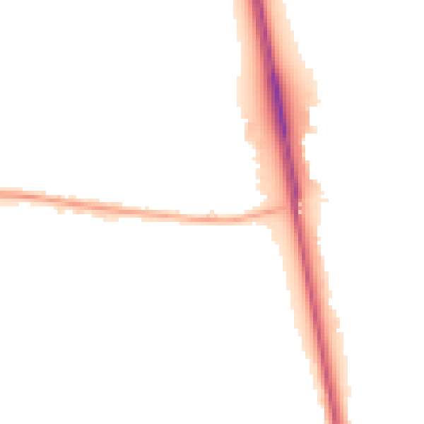 Night-time road noise heatmap for NE13 7DS