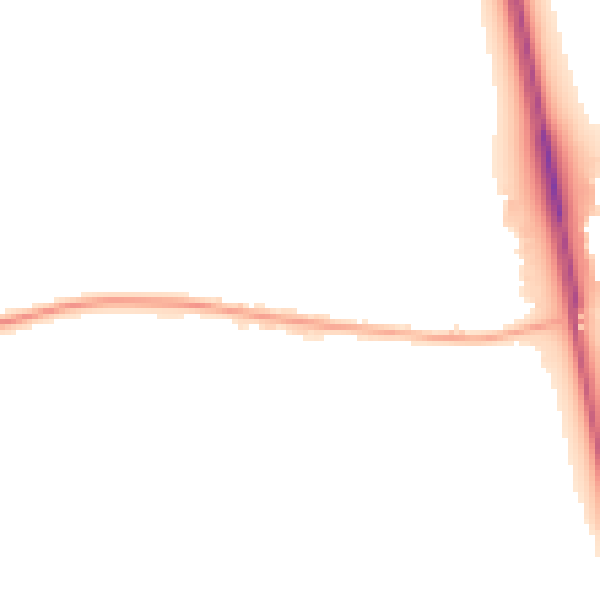 Night-time road noise heatmap for NE13 7EA