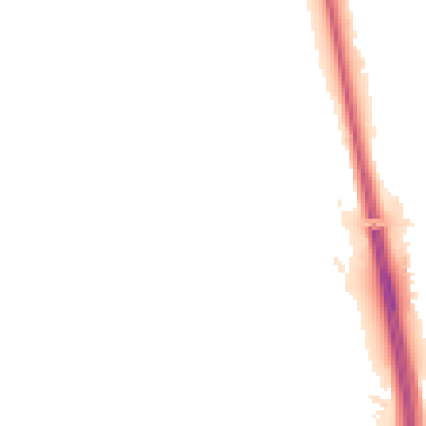 Night-time road noise heatmap for NE13 7JQ