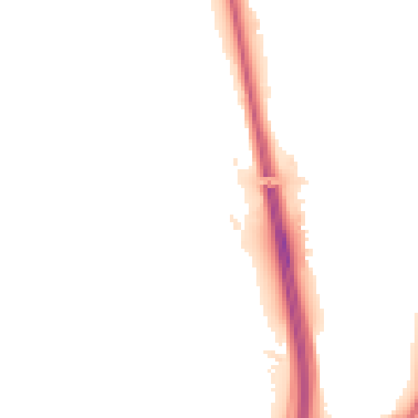Night-time road noise heatmap for NE13 7NF