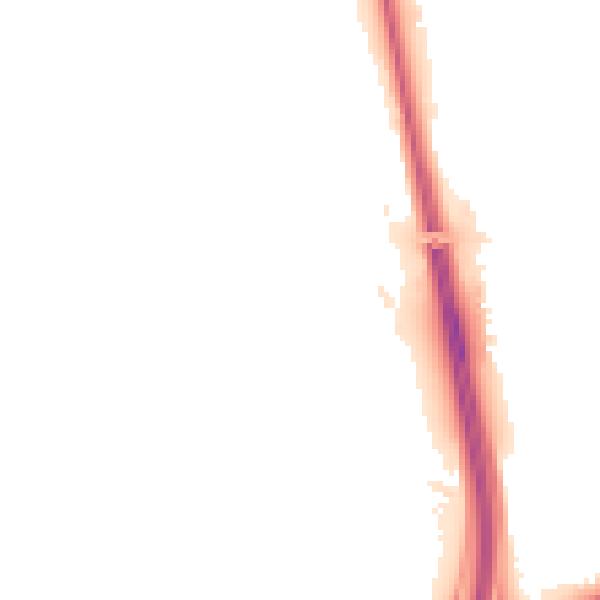 Night-time road noise heatmap for NE13 7NG