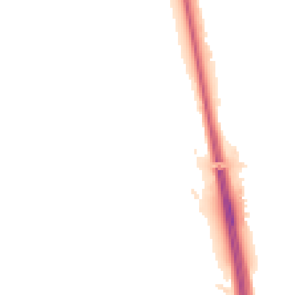 Night-time road noise heatmap for NE13 7NN