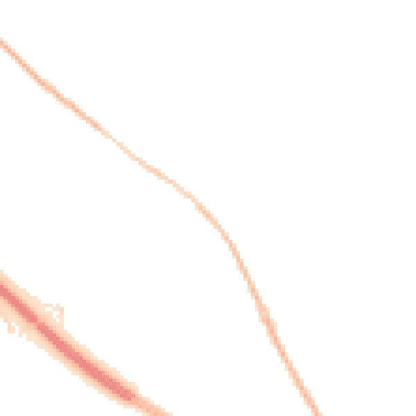 Night-time road noise heatmap for NE13 8AB