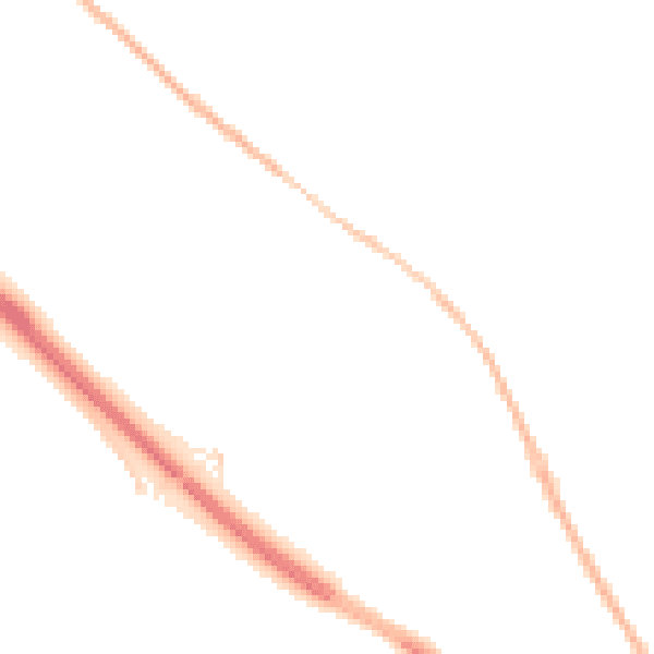 Night-time road noise heatmap for NE13 8AG