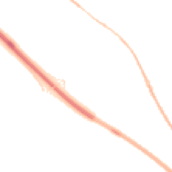 Night-time road noise heatmap for NE13 8AY