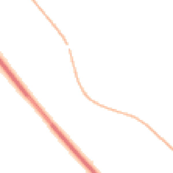 Night-time road noise heatmap for NE13 8BG