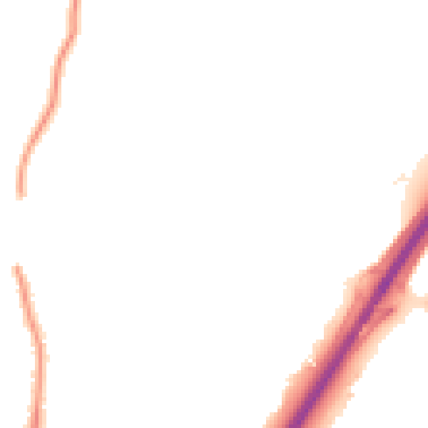 Night-time road noise heatmap for NE13 9AG