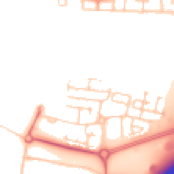 Daytime road noise heatmap for NE13 9DL