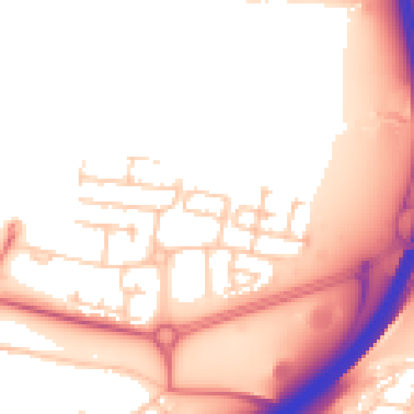 Daytime road noise heatmap for NE13 9DX