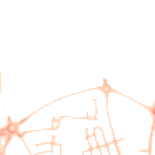 Daytime road noise heatmap for NE13 9FJ