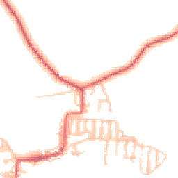 Daytime road noise heatmap for NE17 7AB