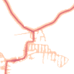 Daytime road noise heatmap for NE17 7AD