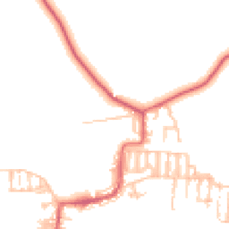 Daytime road noise heatmap for NE17 7AG