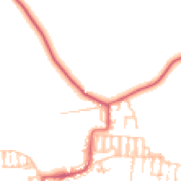 Daytime road noise heatmap for NE17 7AJ